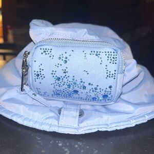 Steve Madden Sky Blue Hat with Crystal Accents